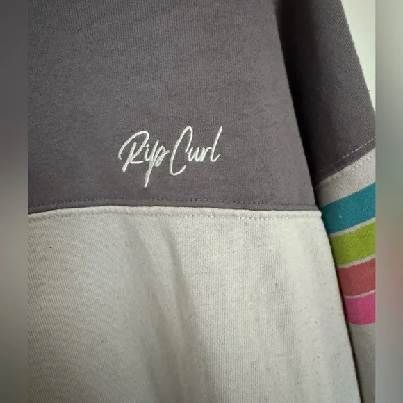 Rip Curl Surf Revival Sweatshirt & Sweatpants Set w/ Colorful Stripes - Picture 5 of 9